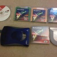 Zip Drive + CD + 800mb disc - $80