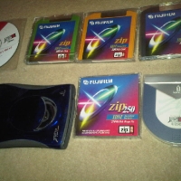 250mb (2 discs) and 100mb (3 discs) - $80